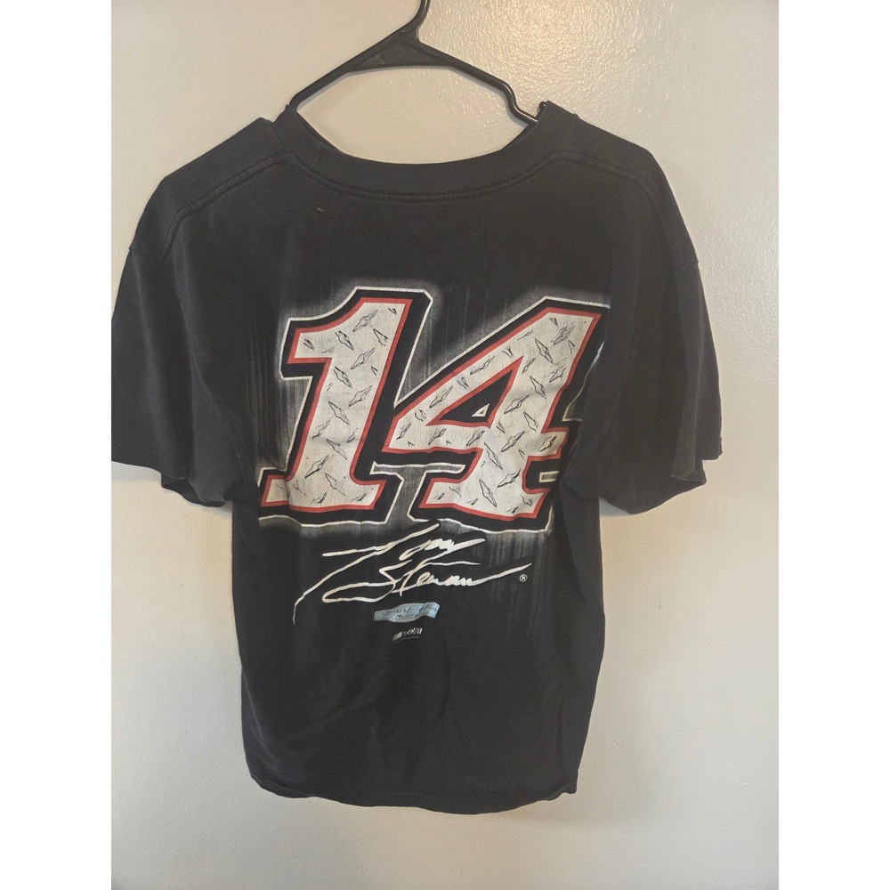 NASCAR Tony Stewart 14 Office Depot Mobil 1 Racing Graphic T-Shirt Mens L Black